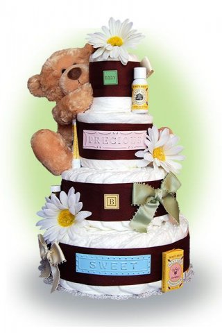 Φανταστική Ιδέα... - Φτιάξτε Μωροτούρτες (Diaper Cake) 